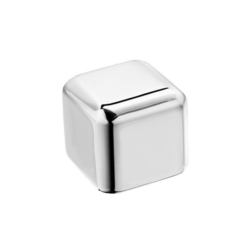 Premium Stainless Steel Whiskey Chilling Cubes Multi-piece Set with Silicone Storage Tray and Tongs Sikunuo
