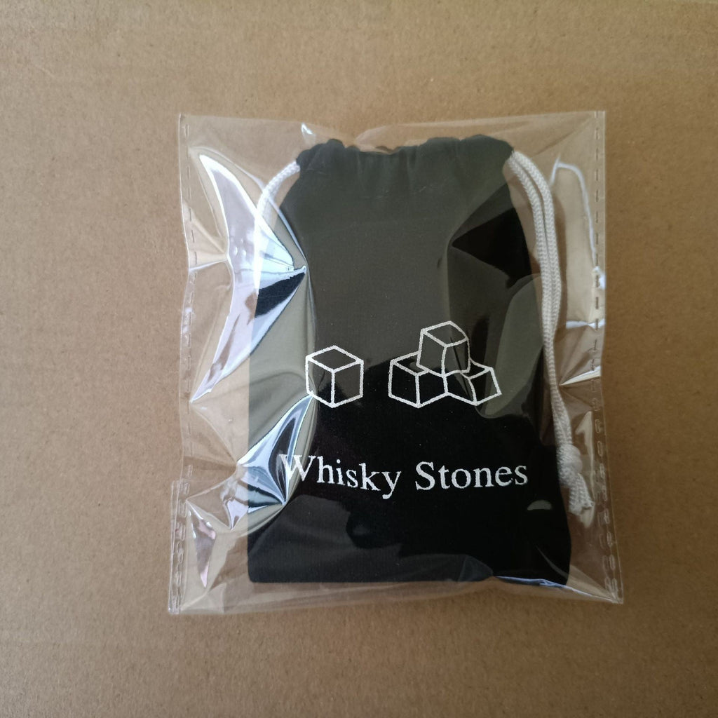 Reusable Whiskey Chilling Stone Cubes with Velvet Drawstring Pouch Sikunuo
