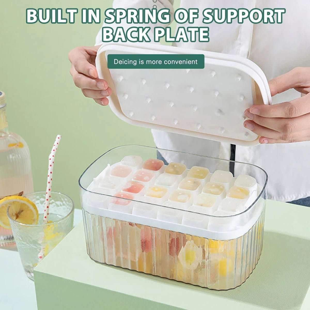 Sikunuo | One-Press Ice Cube Maker Box