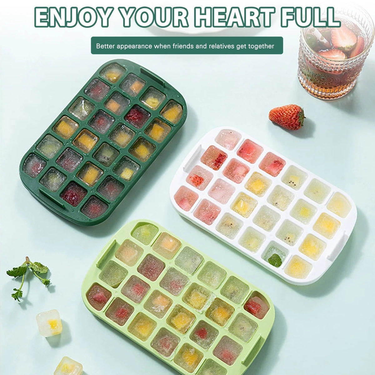 Sikunuo | One-Press Ice Cube Maker Box