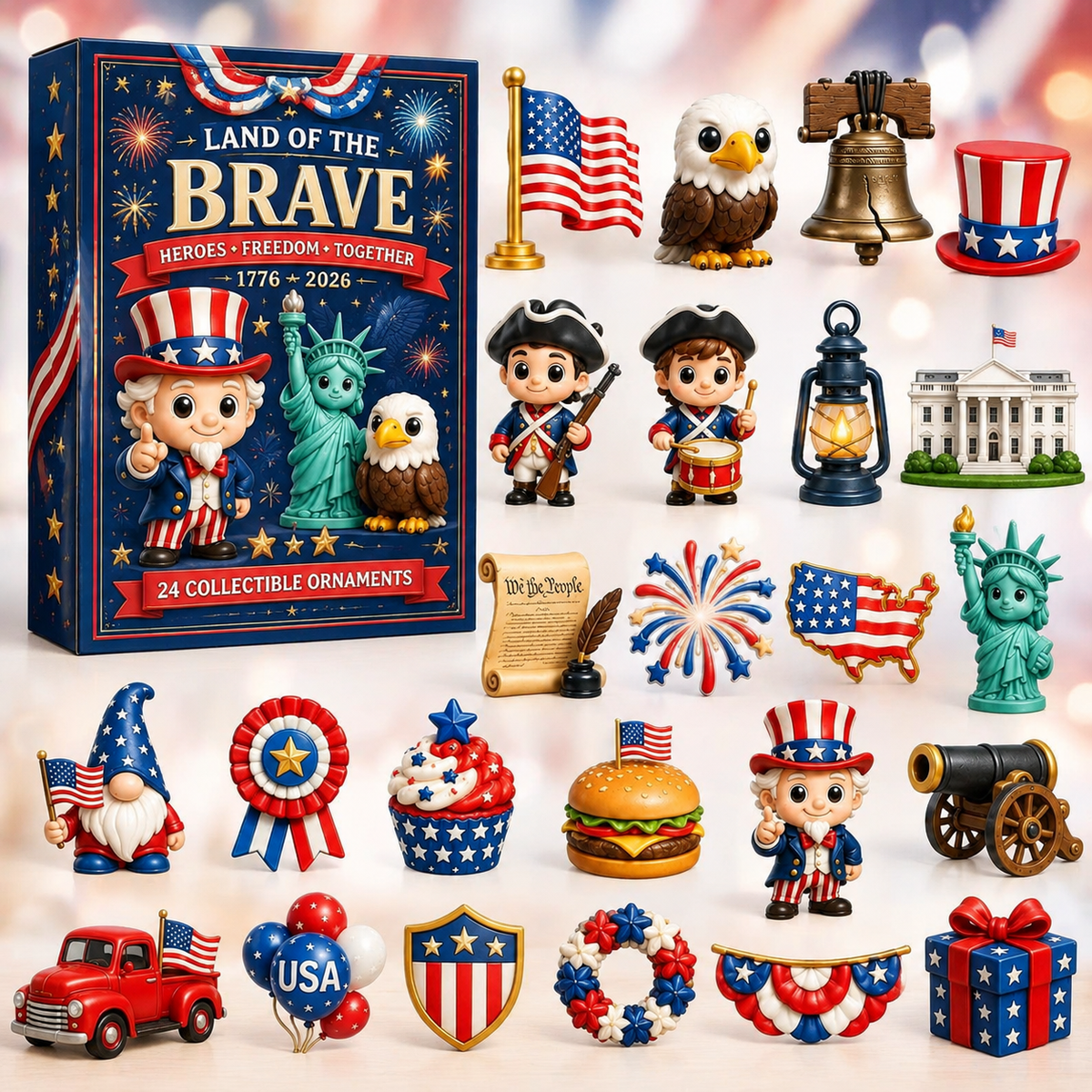 250 Years of American Spirit Ornaments Advent Calendar