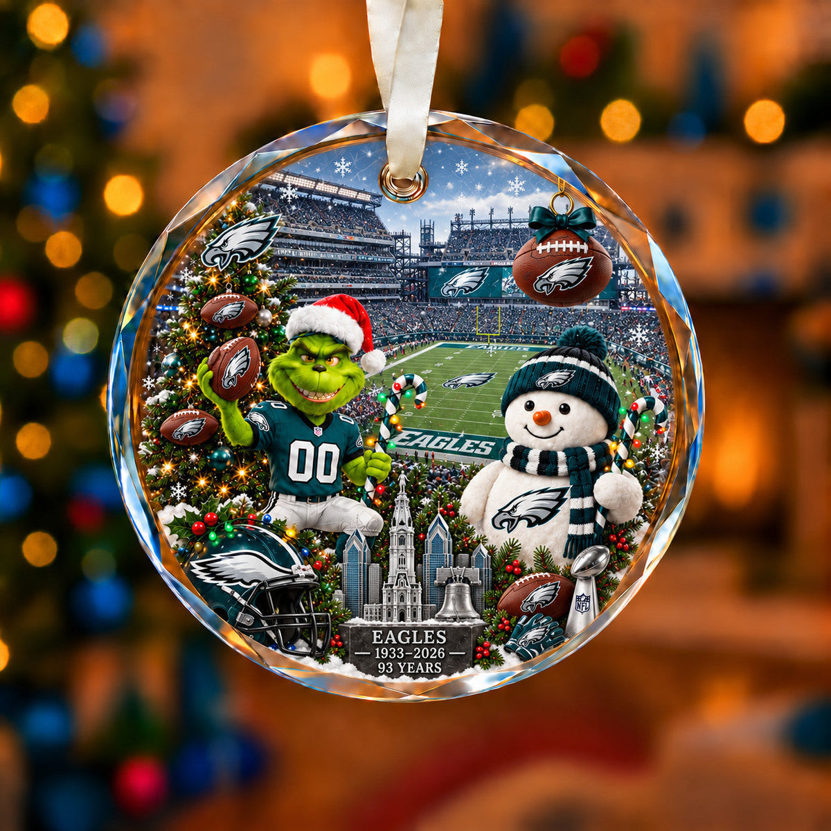 Football Teams Christmas Ornament – Acrylic Keepsake
