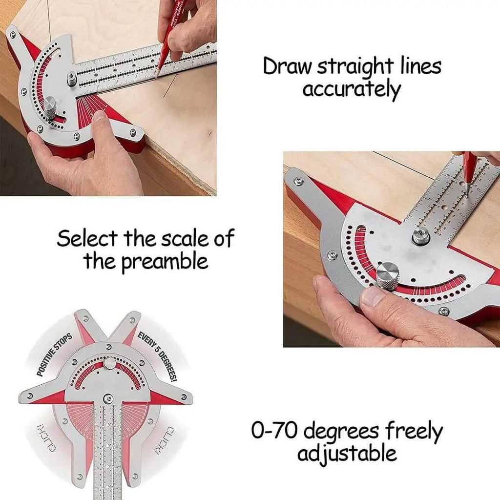 Sikunuo | High-Quality Precision Edge Ruler for Accurate DIY Measurements and Maximum Accuracy