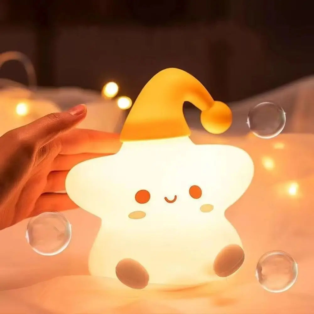 Sikunuo | Happy Little Star LED Silicone Night Lamp