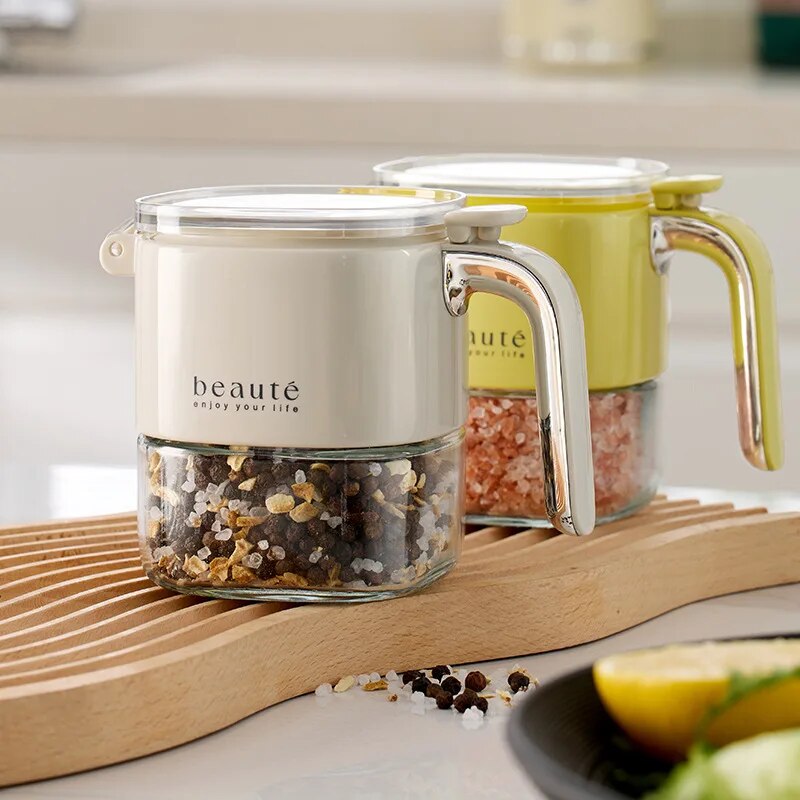 Sikunuo | Square Glass Seasoning Dispenser Bottle