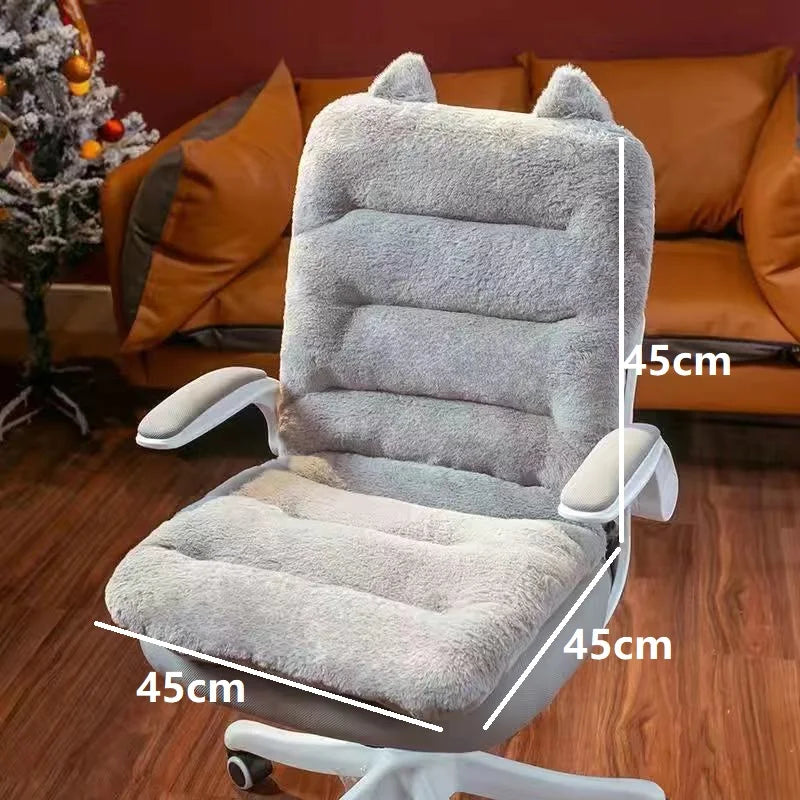 Sikunuo | Comfy Plush Office Soft Seat-Back Cushion