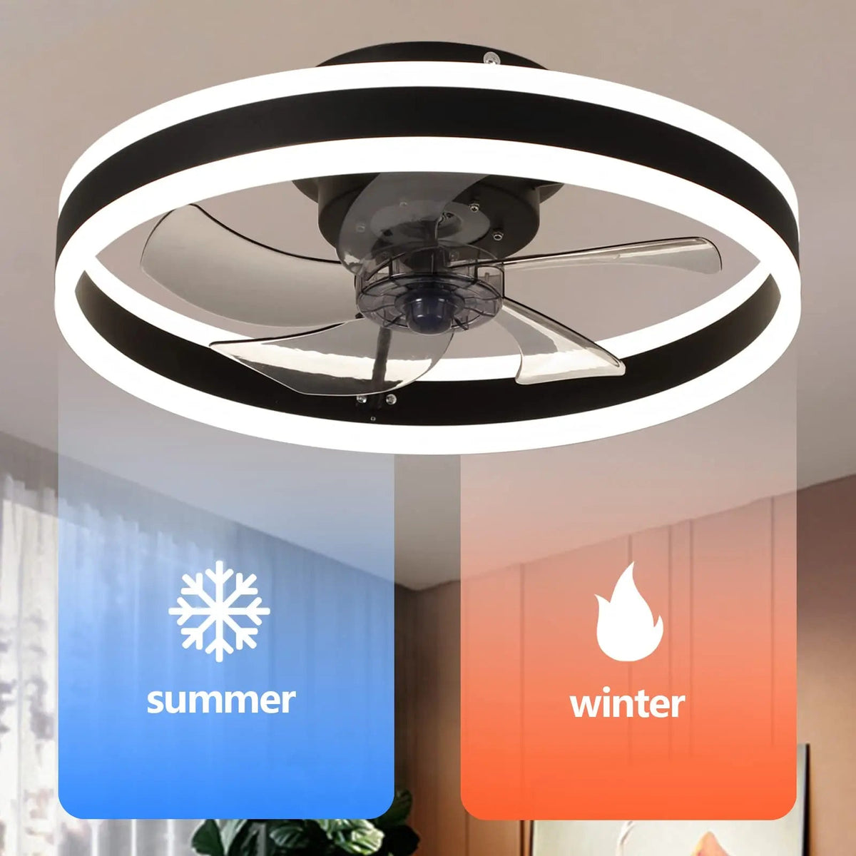 Sikunuo | Aura Silent LED Ceiling Fan Lamp