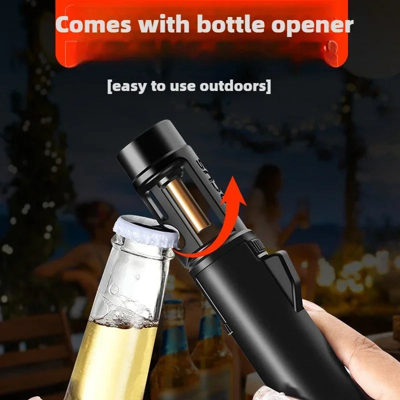 Sikunuo | Multi-Use Bottle Opener Windproof Jet Torch Lighter
