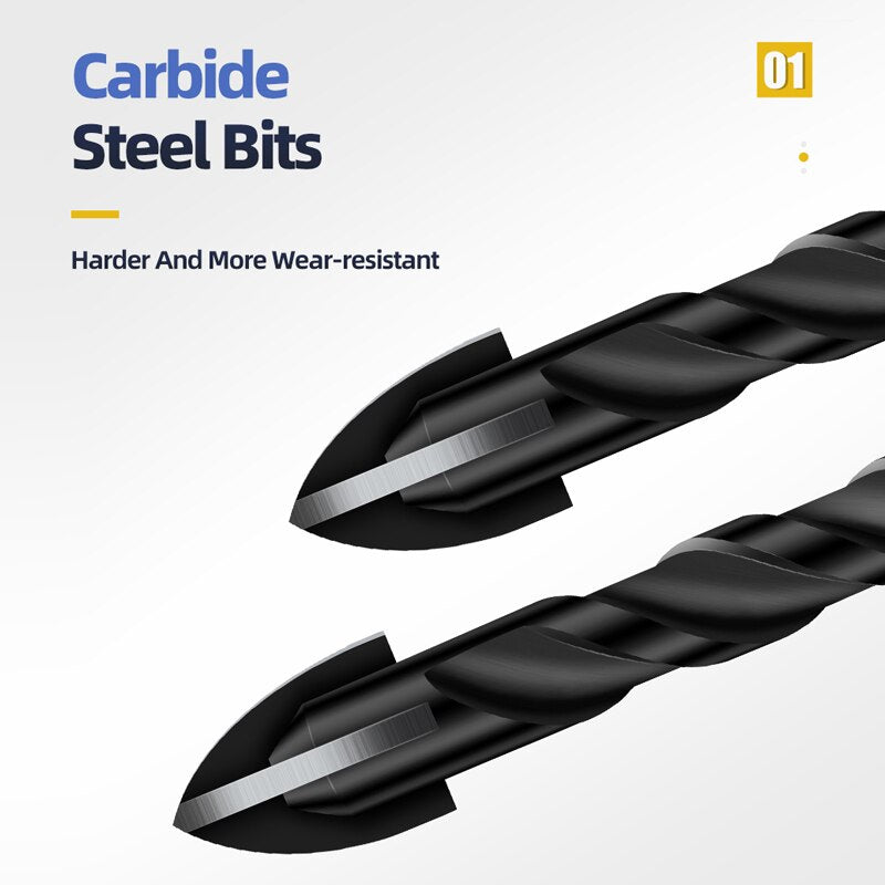 Sikunuo | Heavy-Duty Mega Ultimate Cross Hex Drill Bit Set