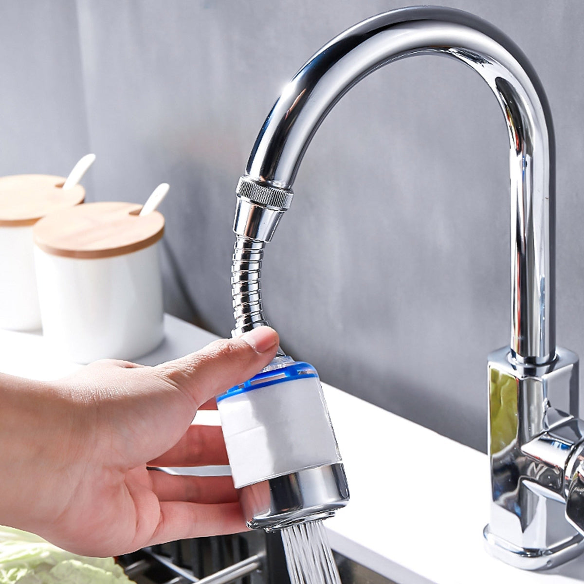 Sikunuo | 360 Rotating Anti-Splash Faucet Head