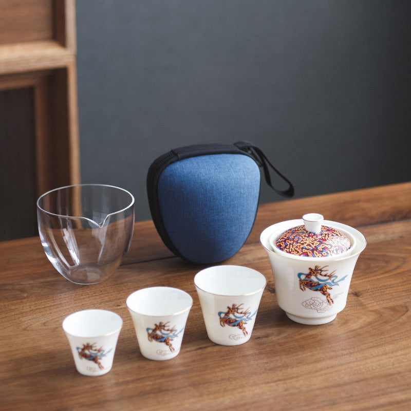 Sikunuo | Magical Winter Ceramic Tea Cup Set
