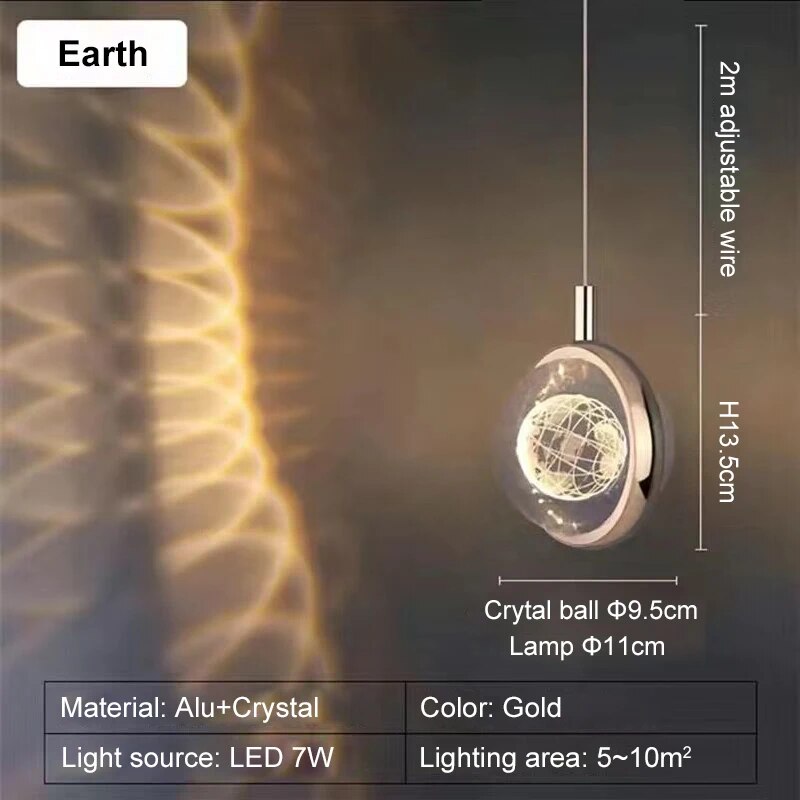 Sikunuo | Romantic Crystal Rotating Mood LED Lights