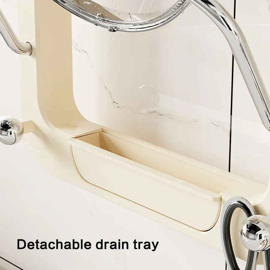 Sikunuo | Suction Wall-Mounted Pot Lid Organizer Storage Rack