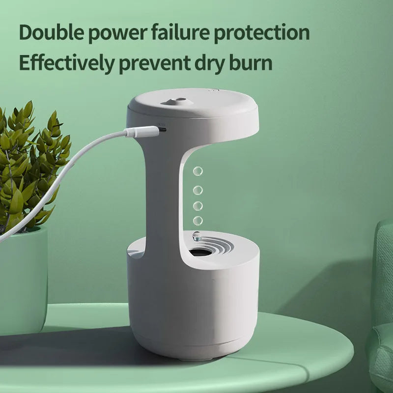 Sikunuo | Anti-Gravity Water Droplet Air Humidifier Night Lamp