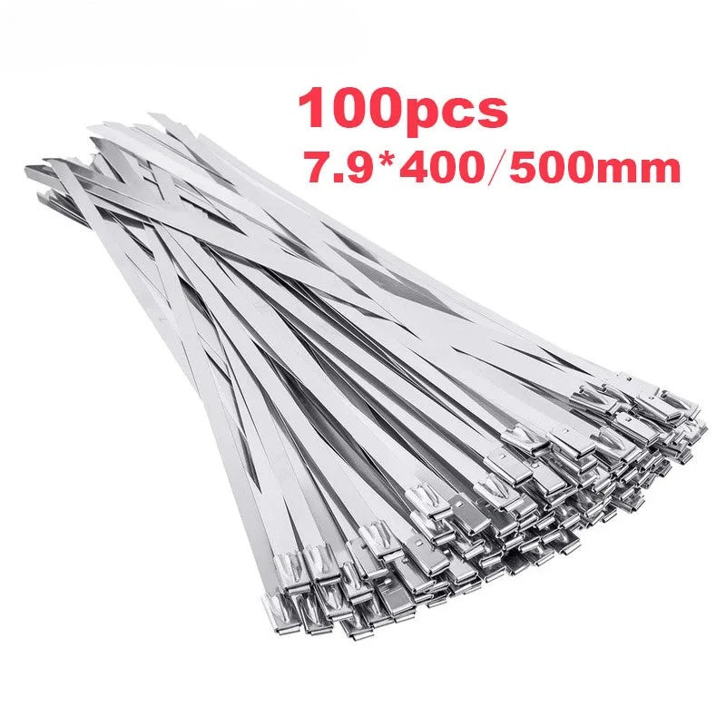 Sikunuo | Heavy-Duty Stainless Steel Cable Zip Ties