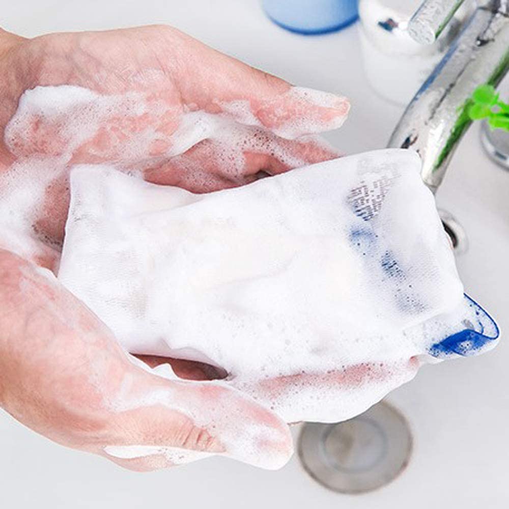 Sikunuo | 10Pcs Hangable Soap Organizer Mesh Bag