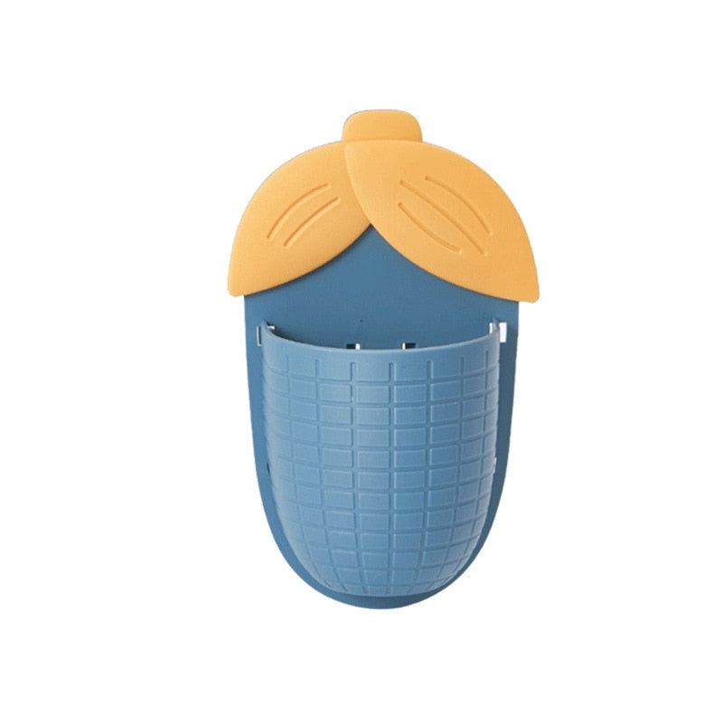 Sikunuo | Leaf Shaped Punch Free Wall Storage Rack