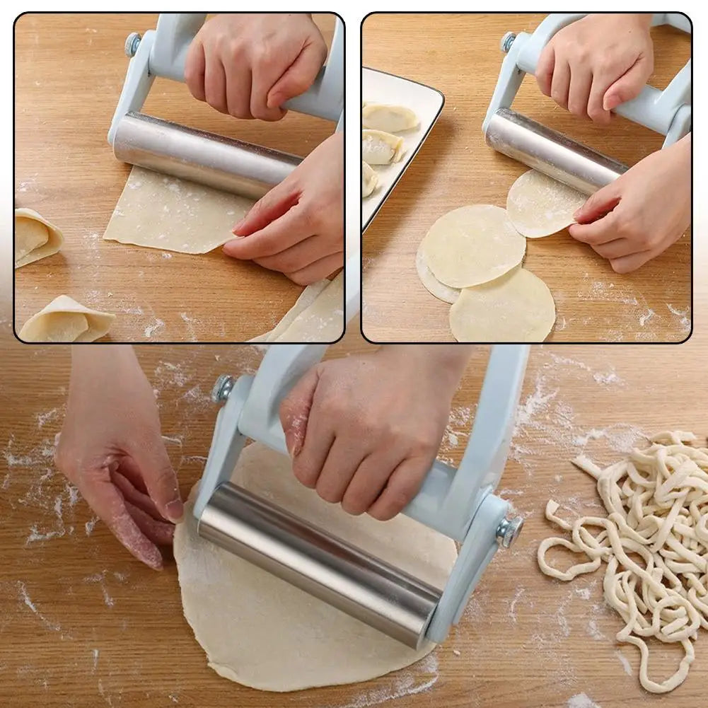 Sikunuo | Easy Dough Maker Baking Stainless Steel Roller