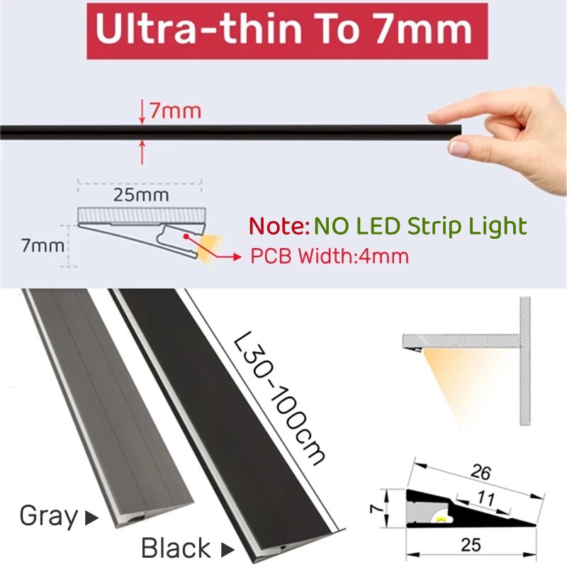 Sikunuo | Invisible Surface Aluminum Thin Light Panel