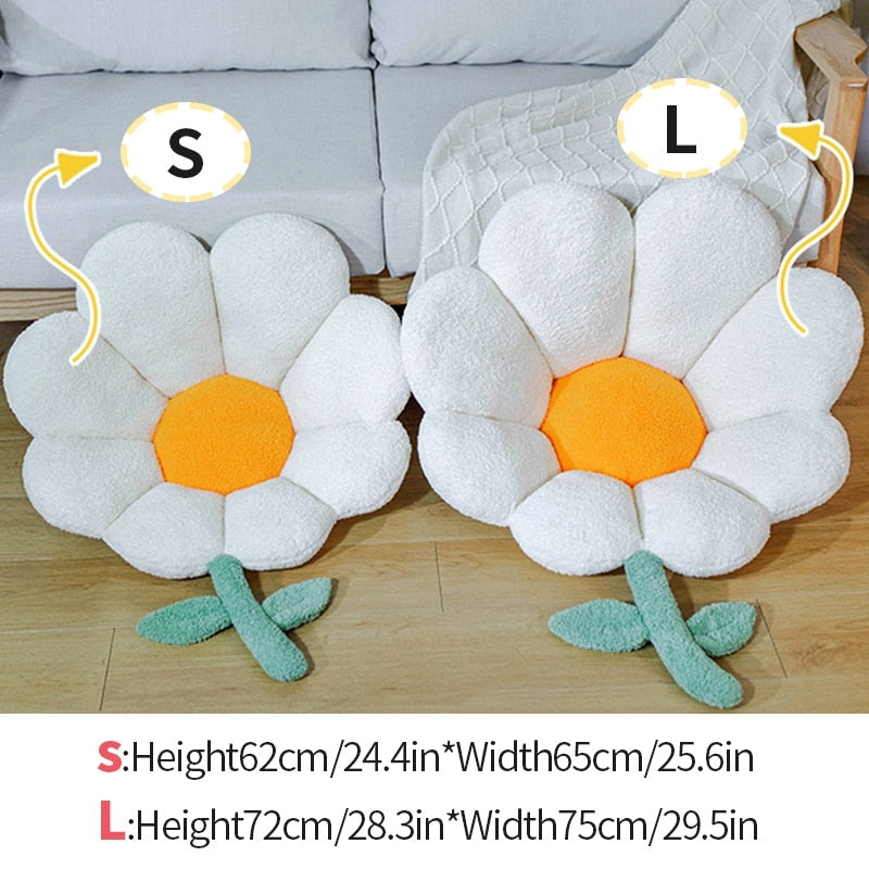 Sikunuo | Golden Blossom Sunflower Soft Seat Cushion