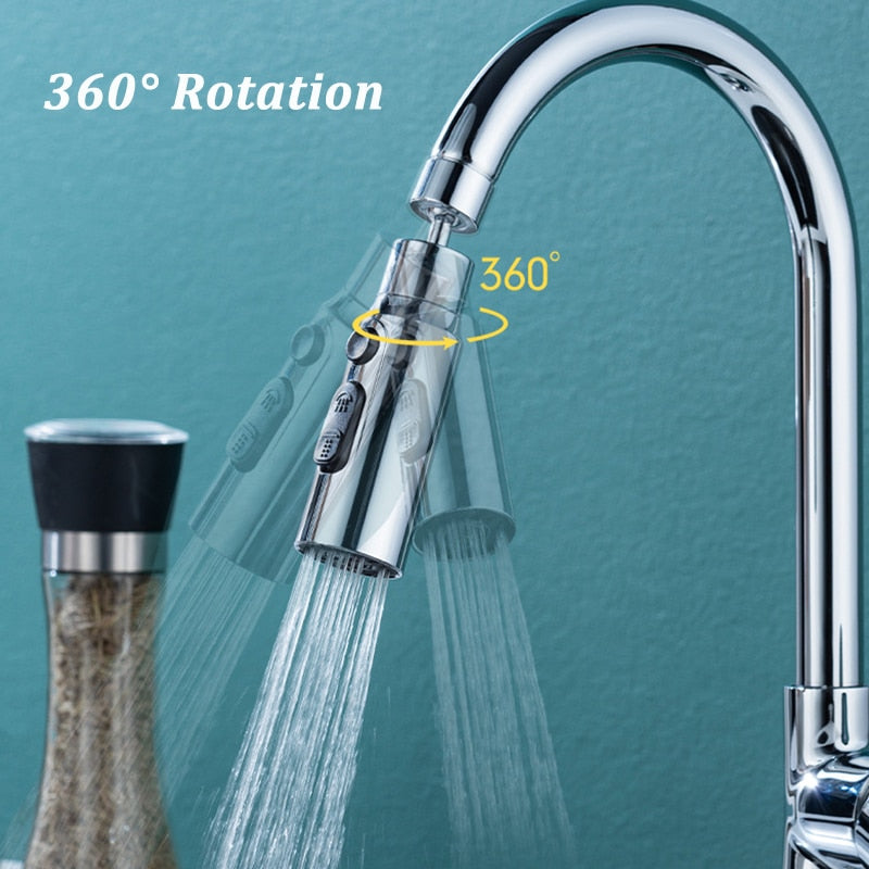 Sikunuo | 3-Mode Anti-Splash Faucet Adapter