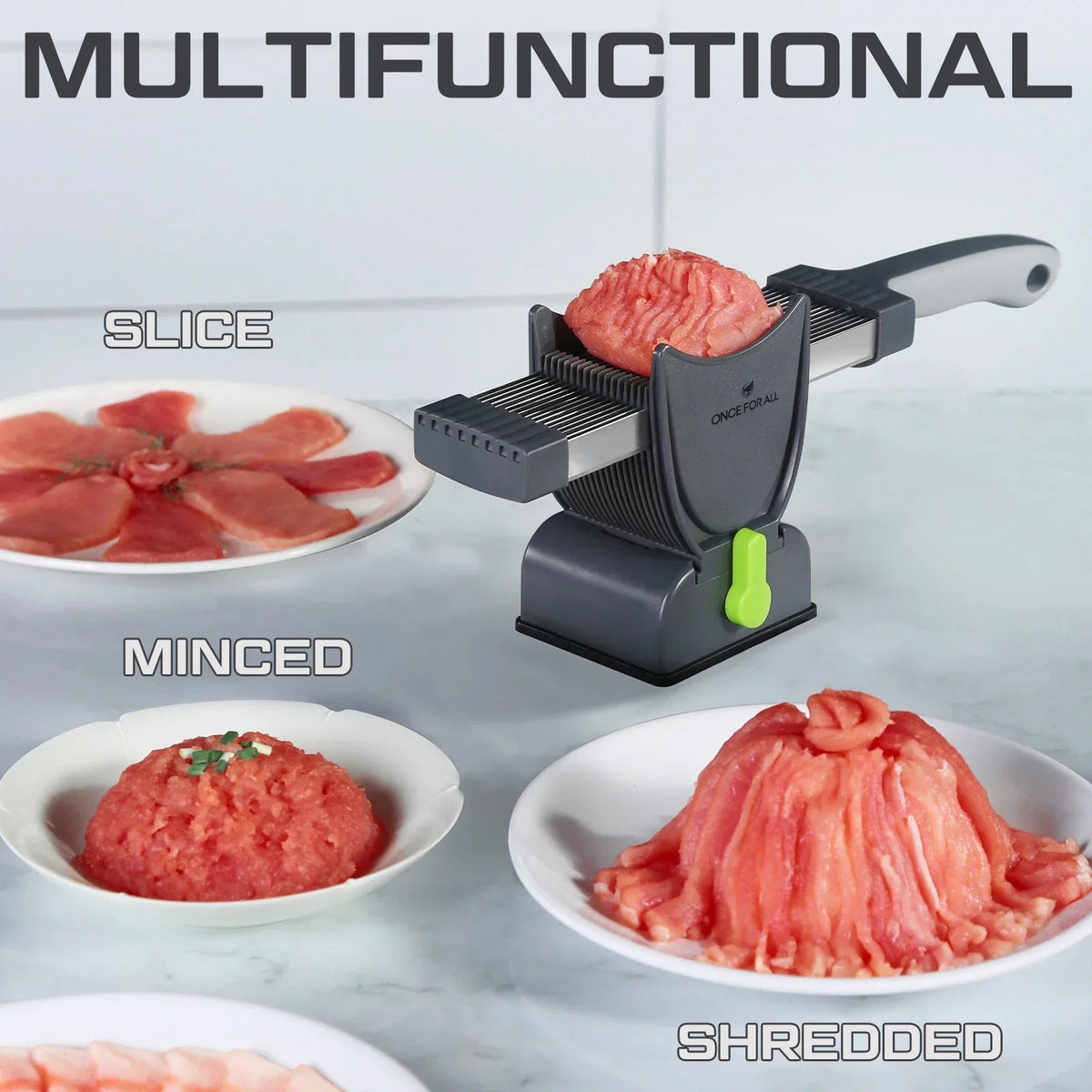 Sikunuo | Multifunctional Stainless Steel Manual Meat Cutter Tool