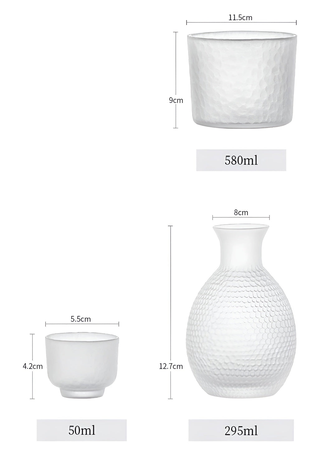 Japanese Glass Set – Elegant Sake & Whisky Set | Perfect for Bar & Home | Sikunuo
