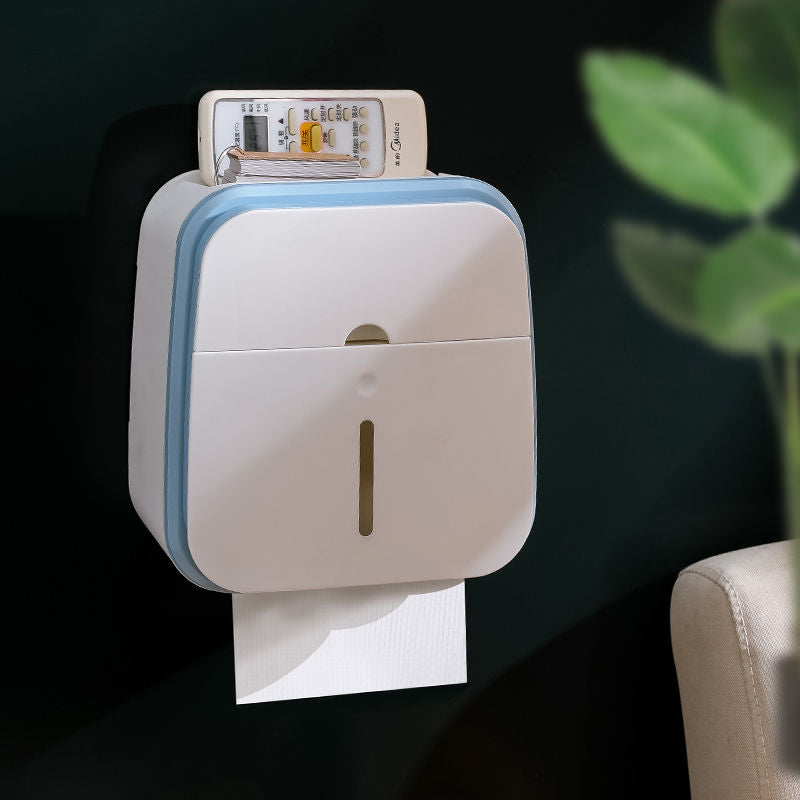Sikunuo | Wall-Mounted Bathroom Organizer Tissue Box Holder