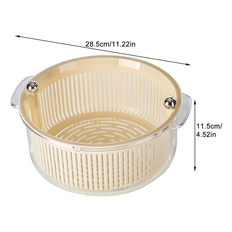 Sikunuo | Manual Spin Vegetable Drainer Basket