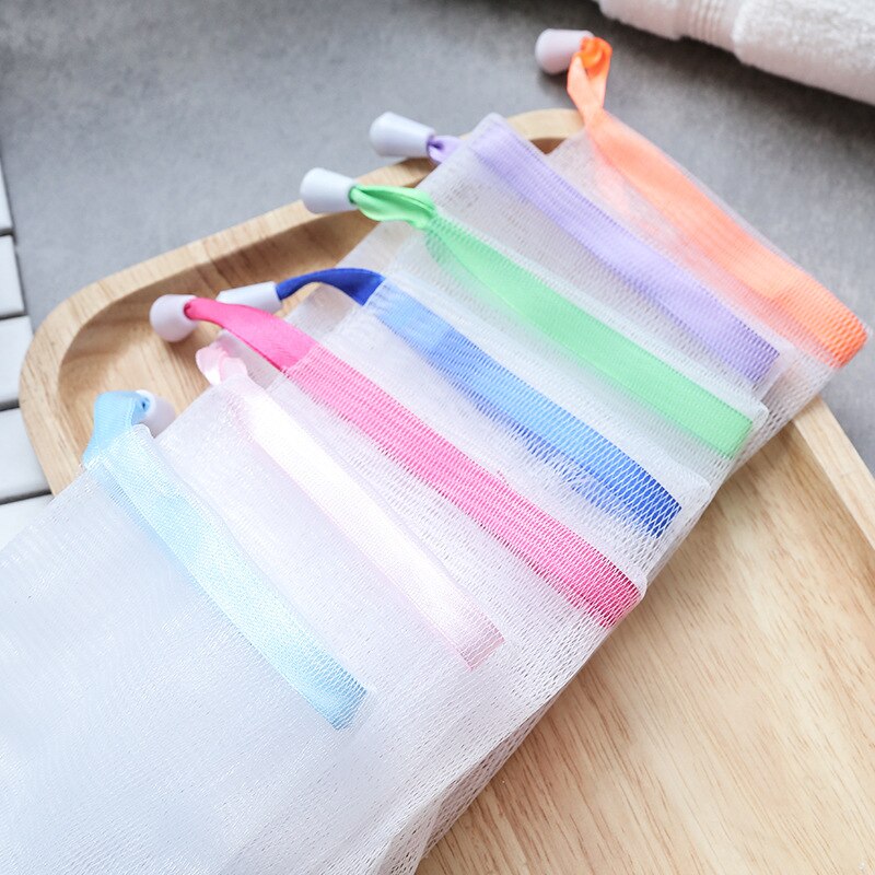 Sikunuo | 10Pcs Hangable Soap Organizer Mesh Bag
