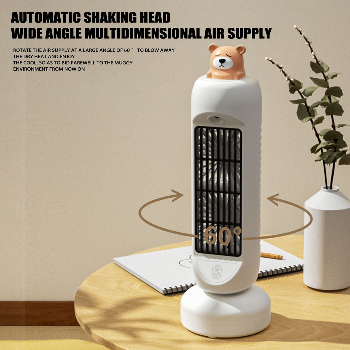 Sikunuo | Mini Bear Air Cooler Humidifier Fan