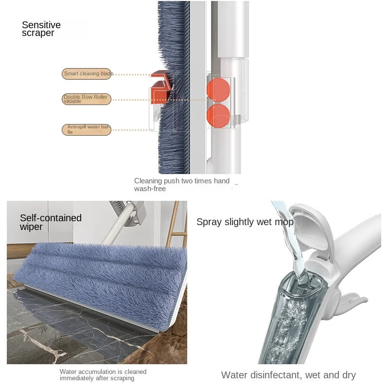 Sikunuo | Lazy Hands-Free Cleaning Water Spray Mop