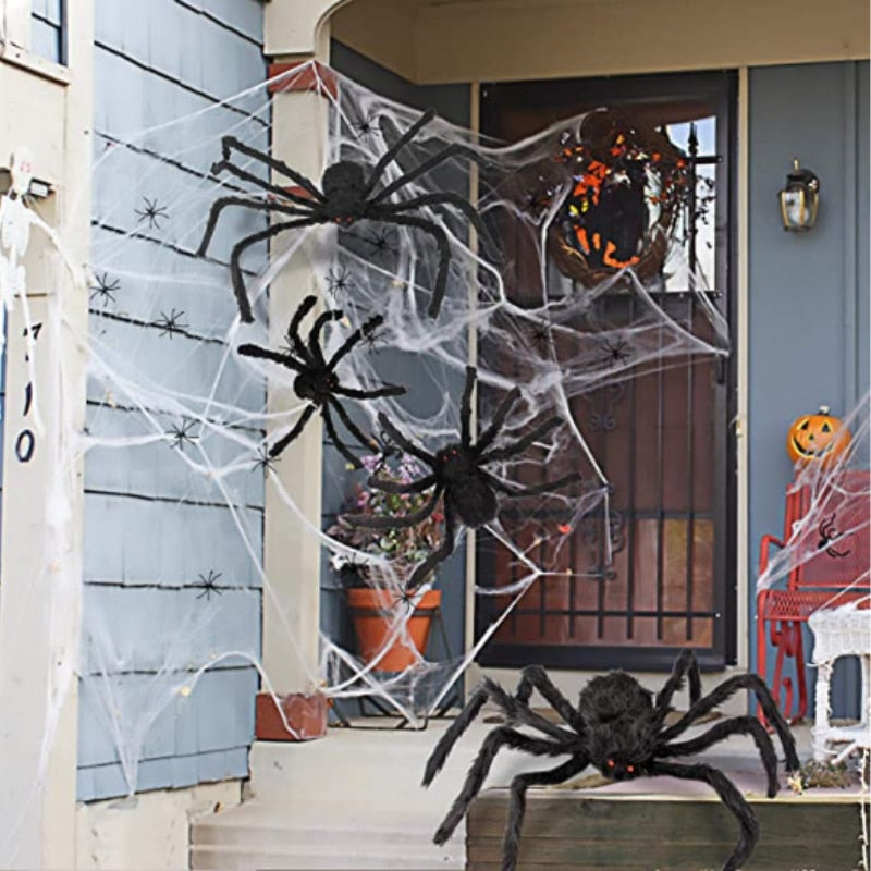 Sikunuo | Big Black Spider Halloween Party Decoration