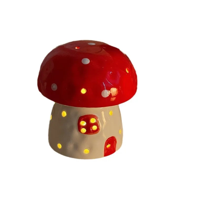 Sikunuo | Dreamy Mushroom Shape Ceramic Bedside Lamp