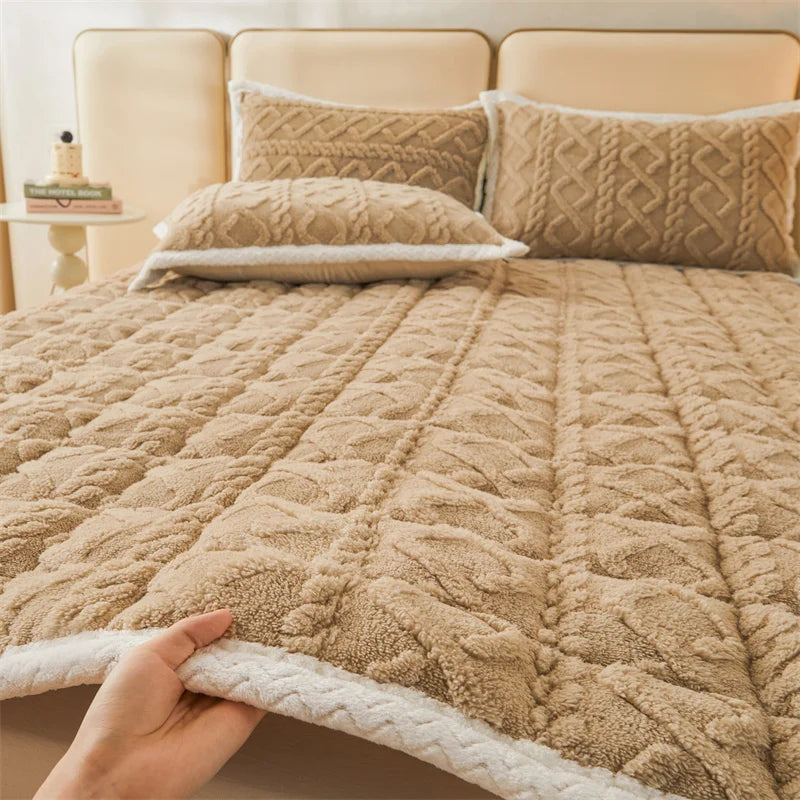 Sikunuo | Thick Warm Winter Blanket Mattress Pad