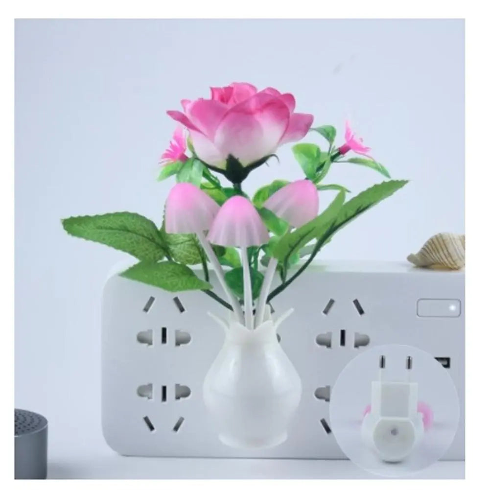Sikunuo | Mini Flower Vase Smart Light Sensor Night Lamp
