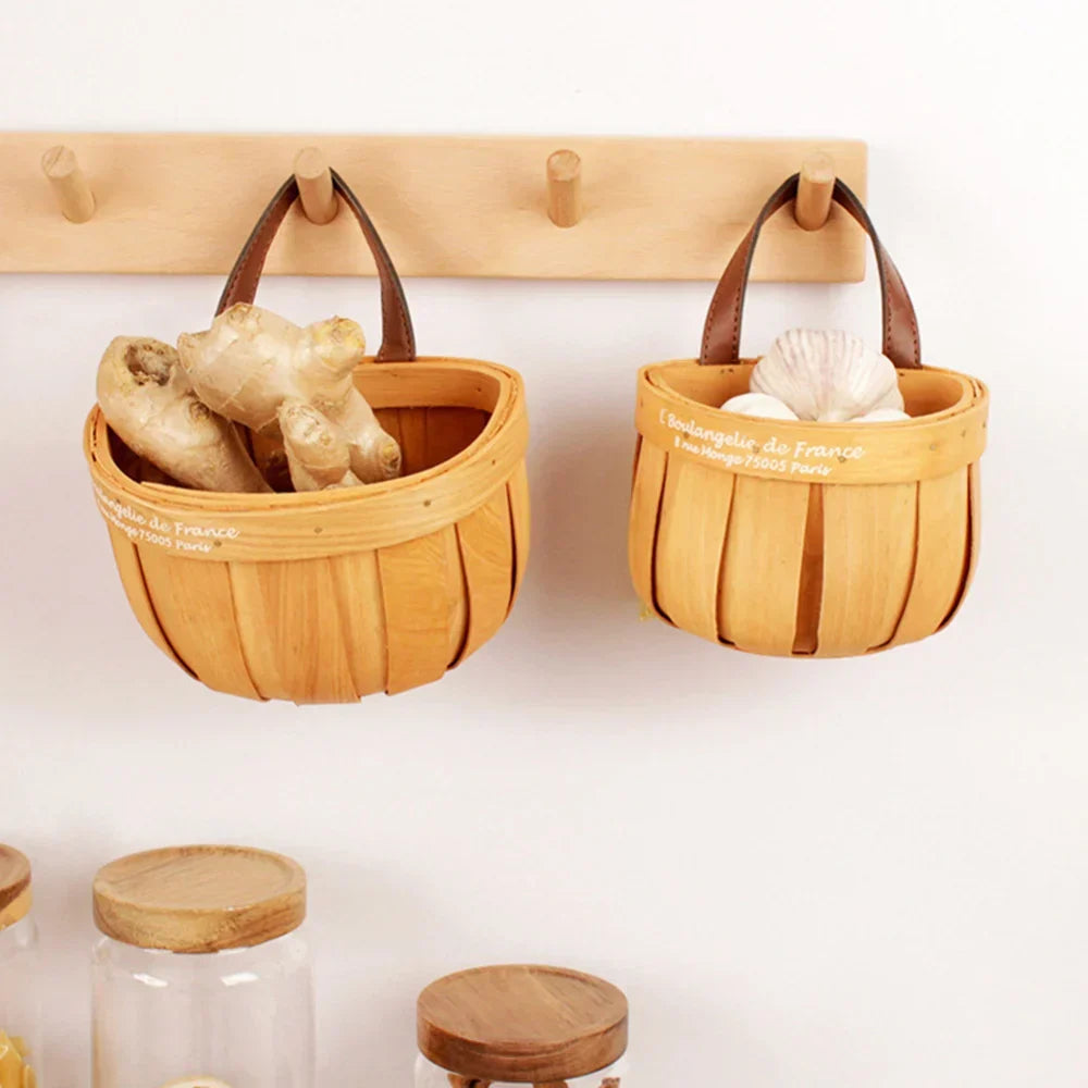 Sikunuo | French Market Handcrafted Wooden Basket