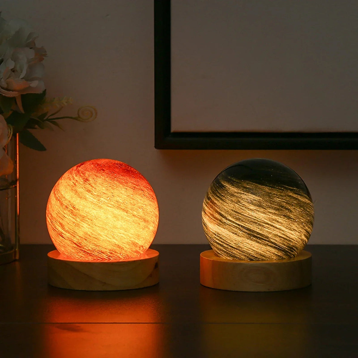 Sikunuo | 3D Crystal Planets Atmosphere Night Lamp