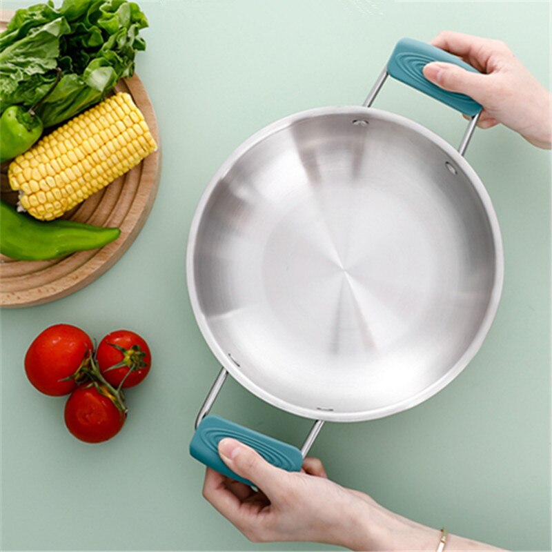 Sikunuo | 2Pcs Silicone Heat Resistant Cookware Handle