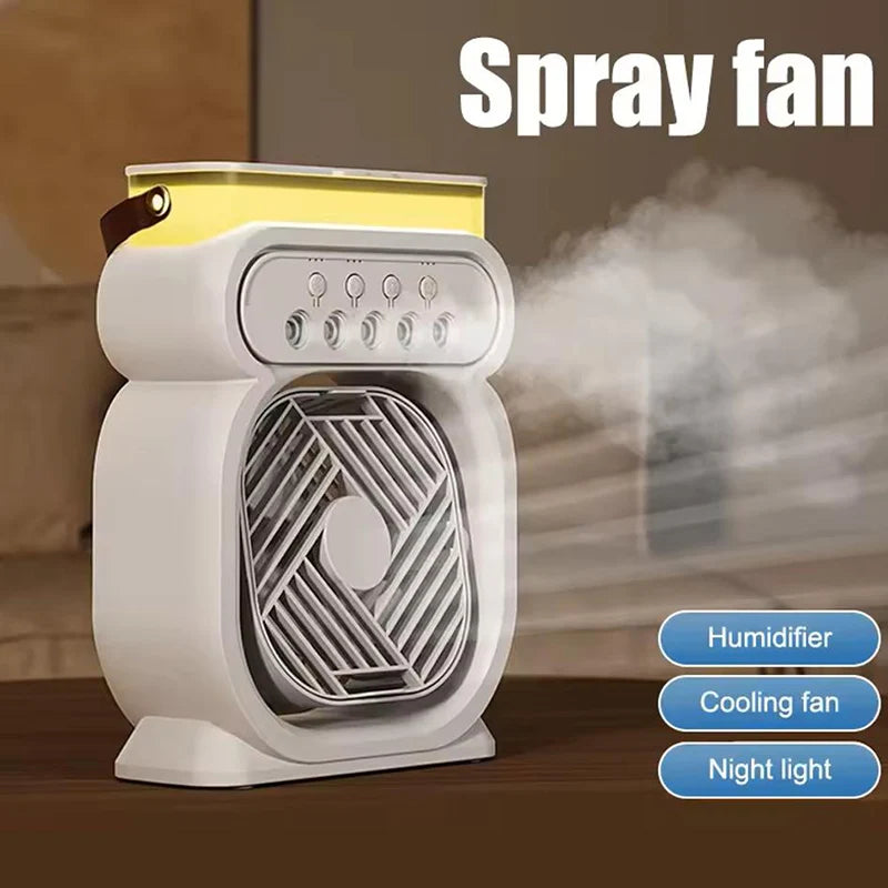 Sikunuo | 3in1 Air Cooler LED Night Lamp Humidifier Fan