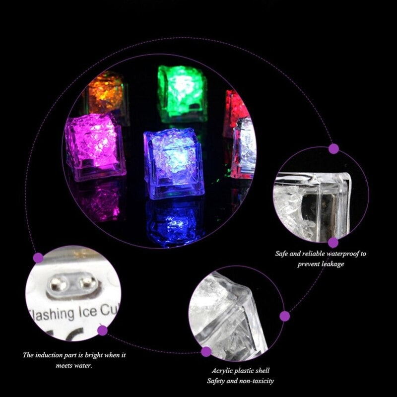 Sikunuo | Colorful Water-Activated LED Ice Cubes