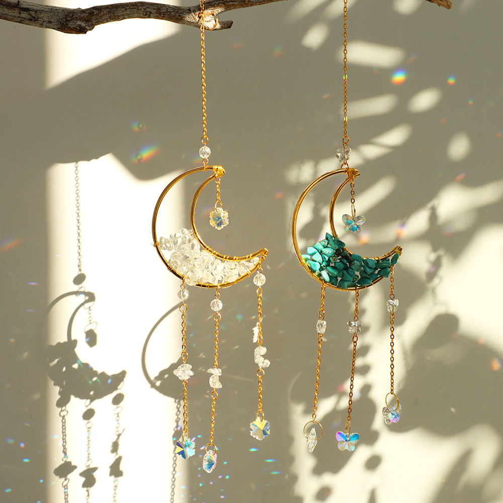 Sikunuo | Crystal Sun Catcher Moon Decor