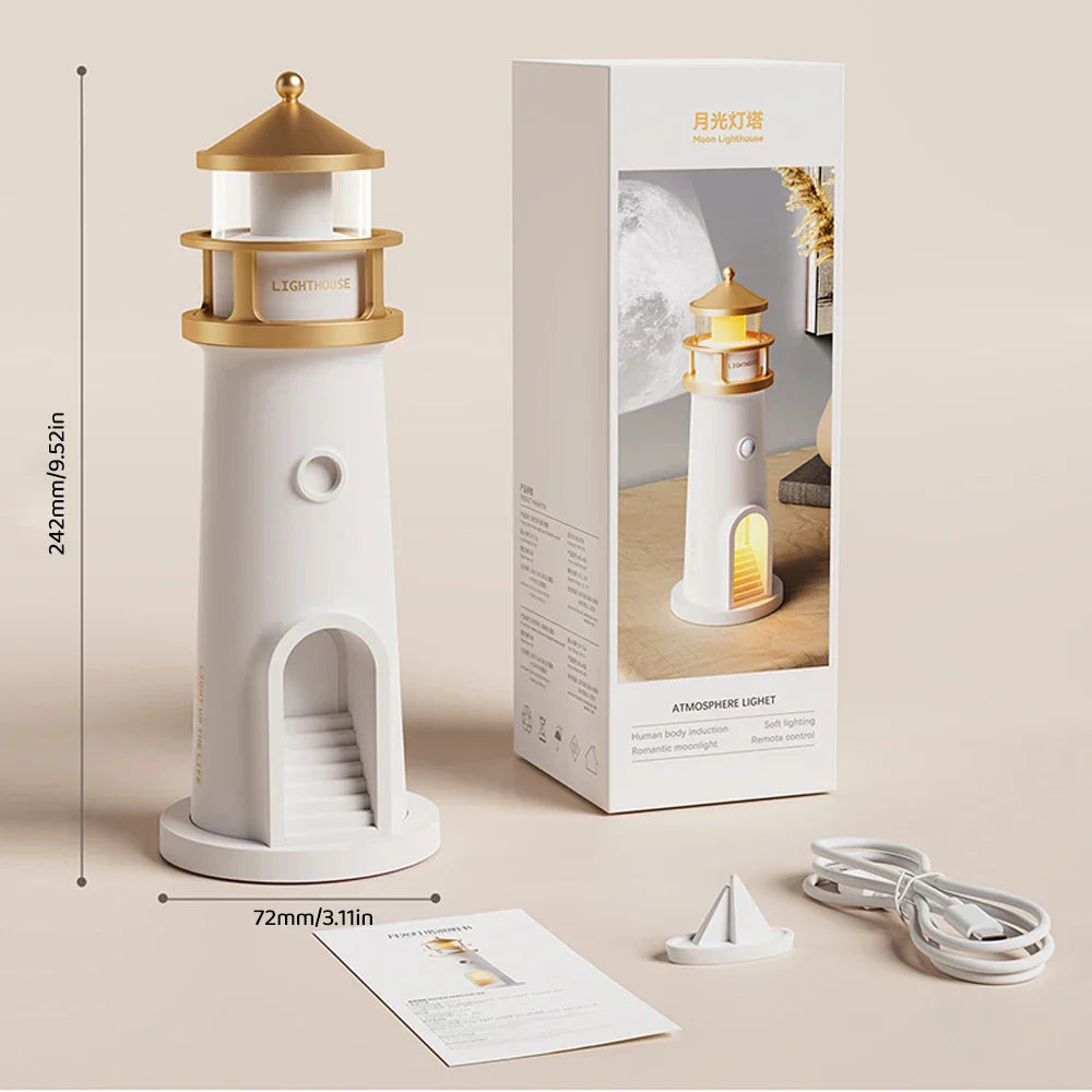 Sikunuo | Lighthouse Ambient lights Bluetooth Music Dimmable Projection