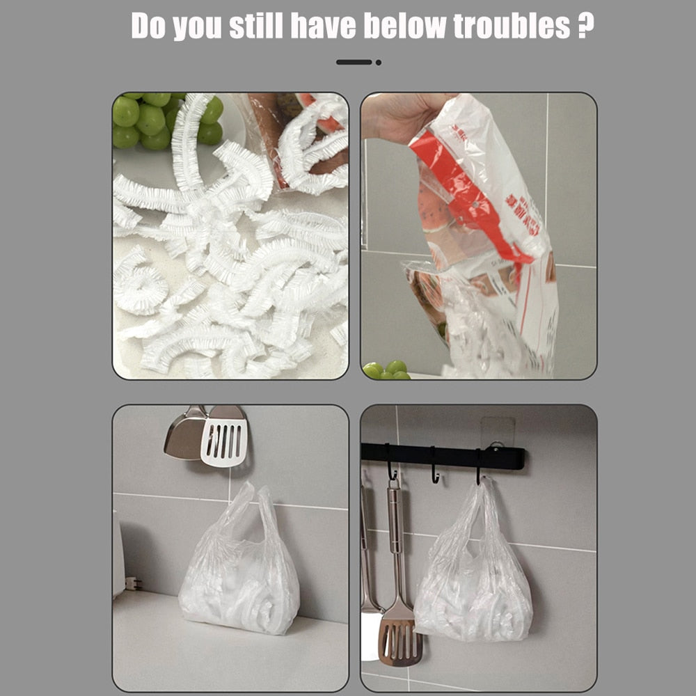 Sikunuo | Self-Adhesive Plastic Bag Storage Dispenser