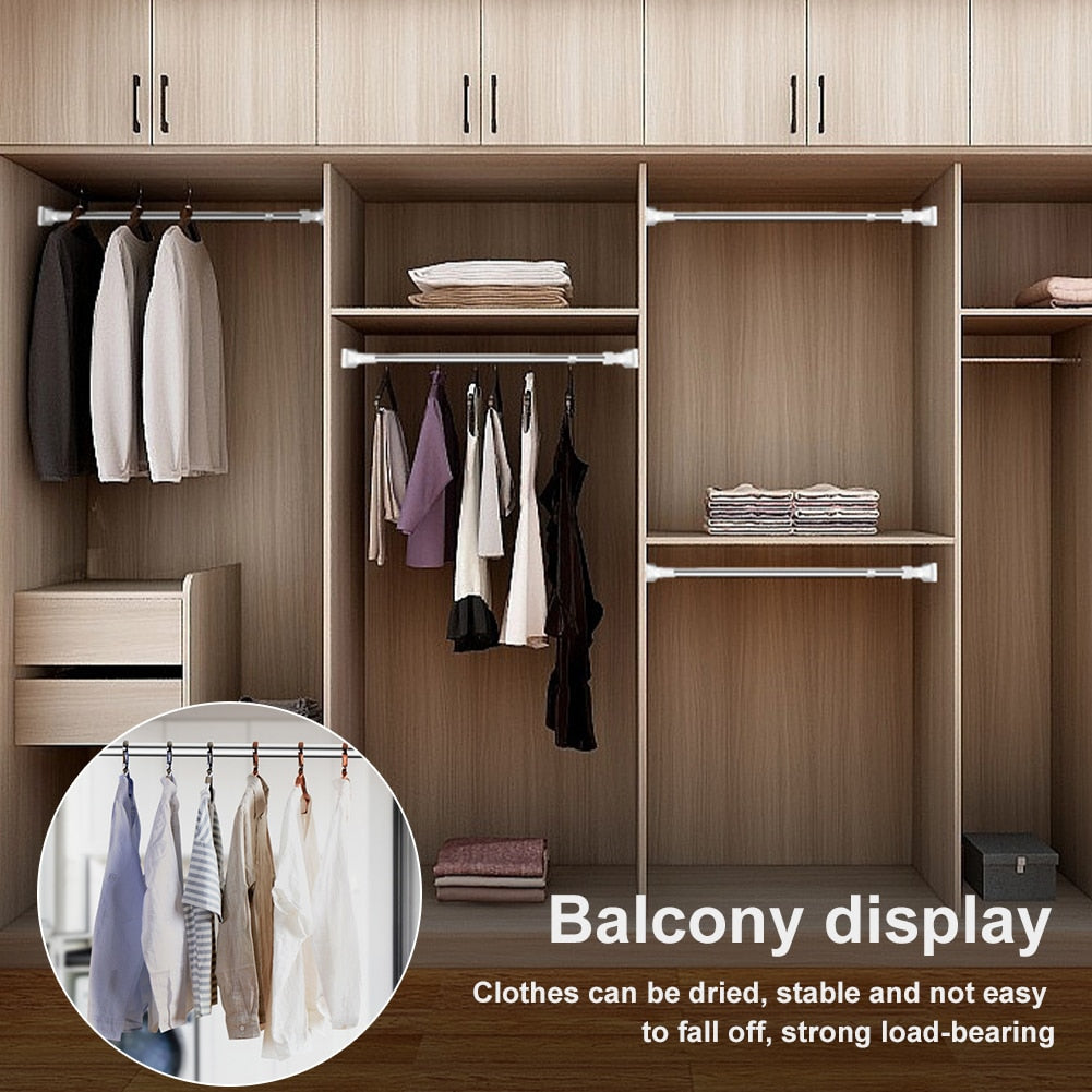 Sikunuo | Space Saver Adjustable Telescopic Clothes Hanger Rod