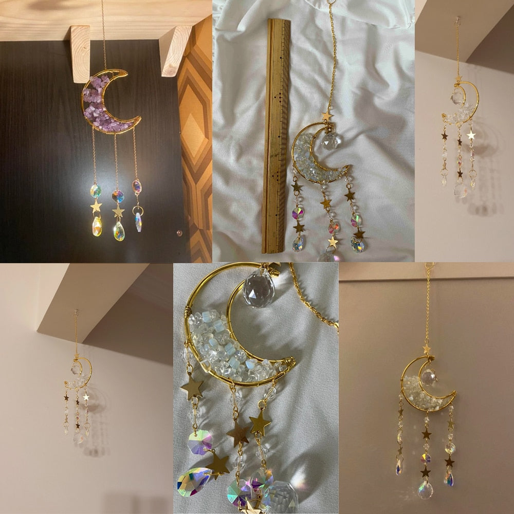 Sikunuo | Crystal Sun Catcher Moon Decor
