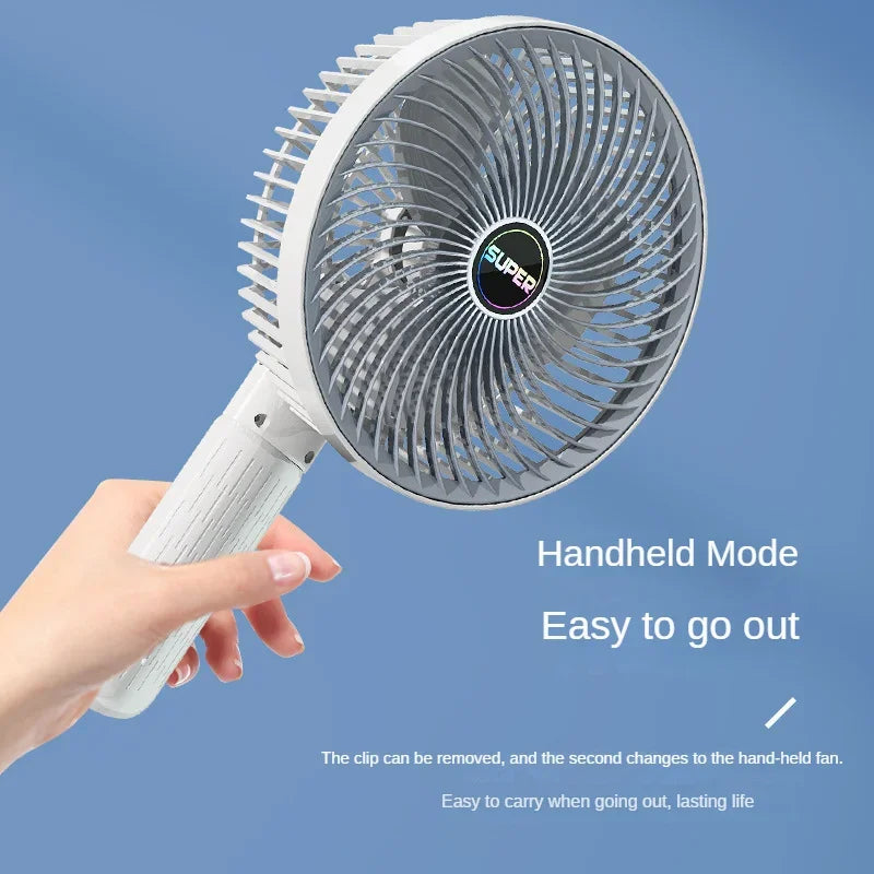 Sikunuo | Clip-on Portable Compact USB Rechargeable Cooling Fan