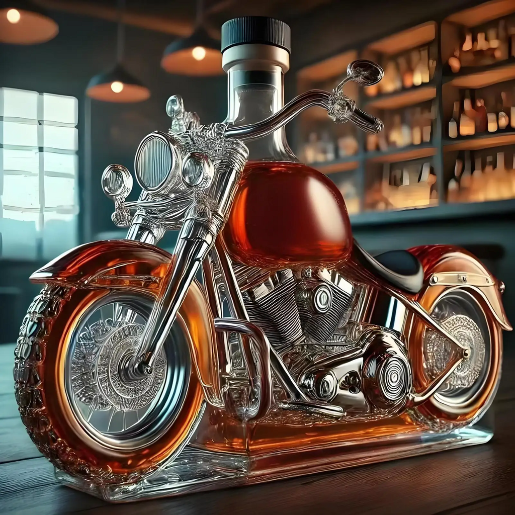 Sikunuo | Harley Motorcycle Shaped Whiskey Decanter for Home Bar