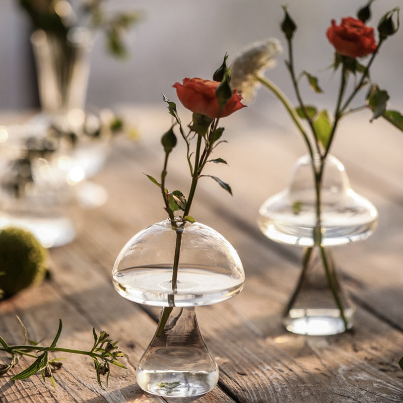 Sikunuo | Mushroom Inspired Elegant Glass Vase