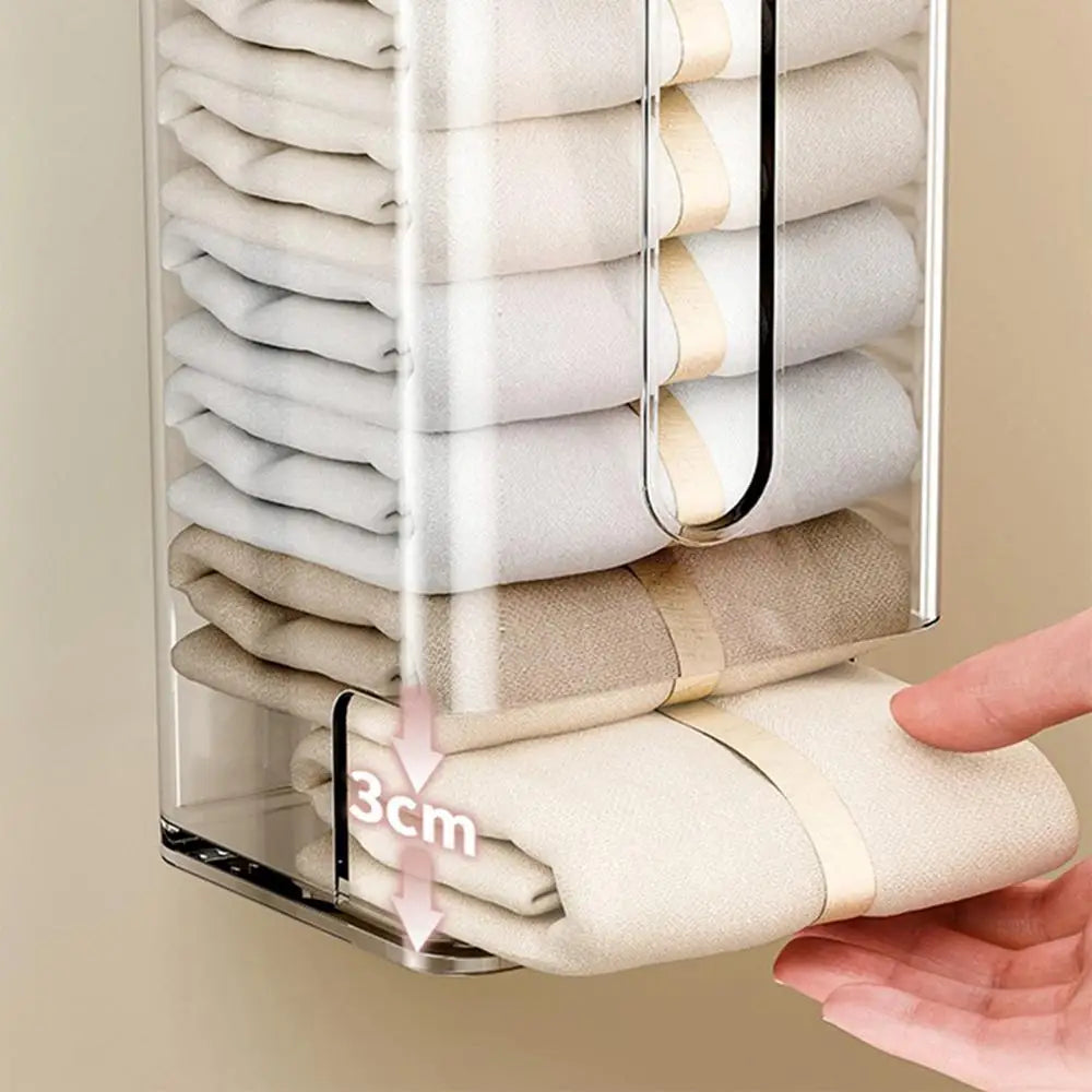 Sikunuo | Transparent Multifunctional Wall-Mounted Sock Organizer